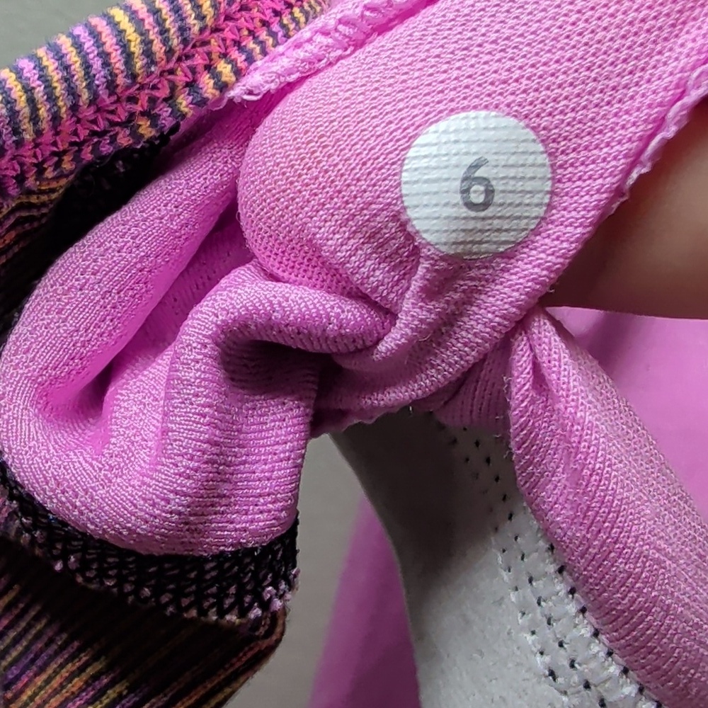 Lululemon Tuck Me In Tank Vintage Pink Space Dye Breathable Yoga Women's Size 6 - Picture 7 of 7